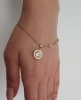 BRACELET GOLD CELEBRITY NEREZOVÁ OCEL